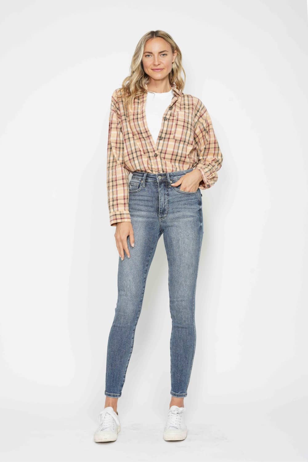 high waist tummy control jeans