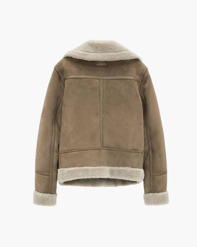 Women's Suede Shearling Jacket