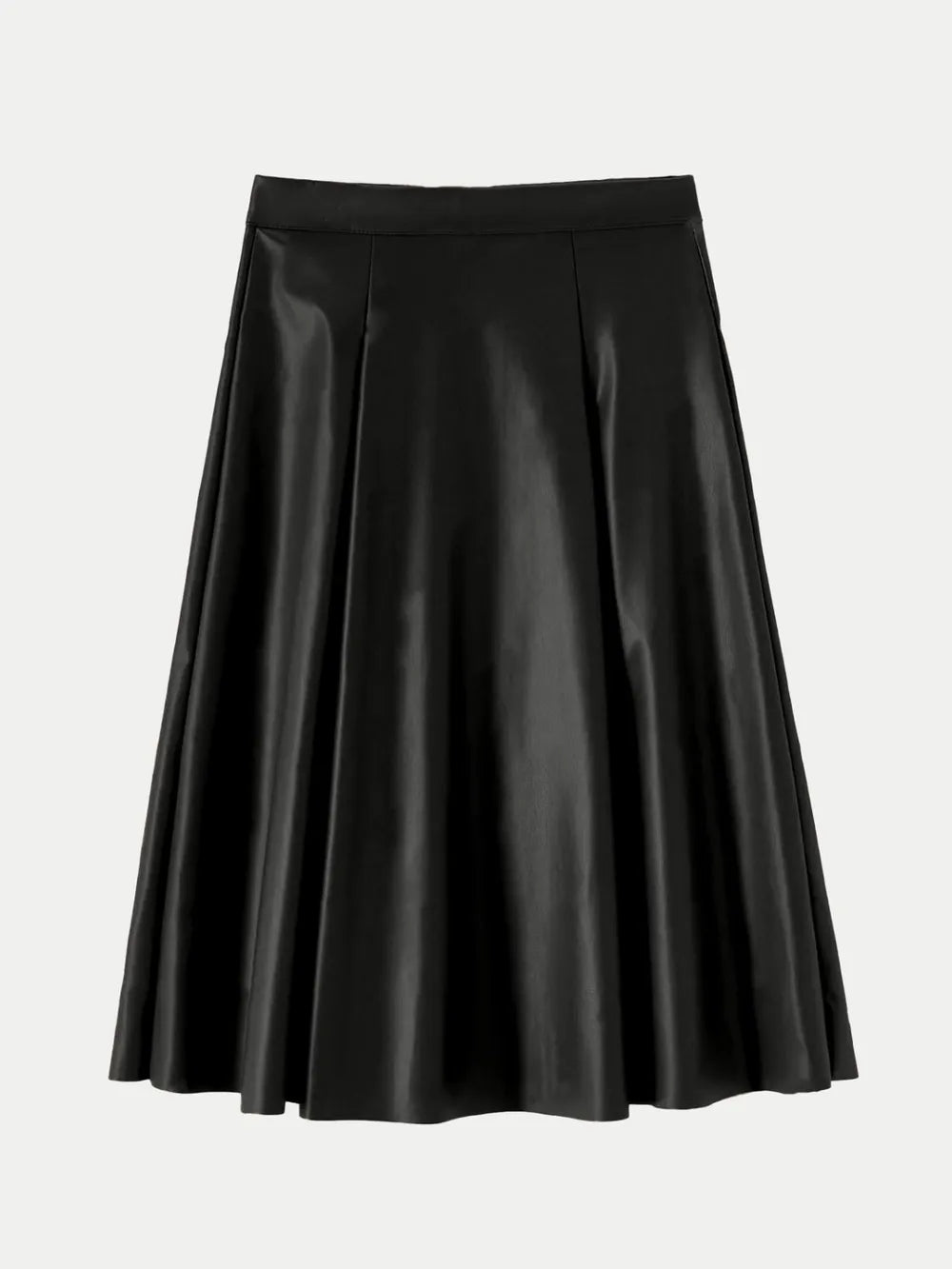 midi leather skirt