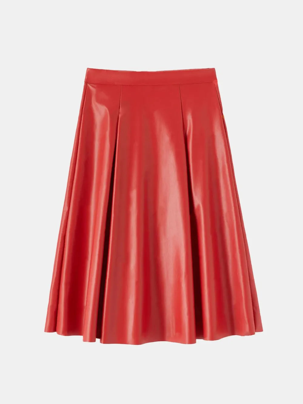 midi leather skirt