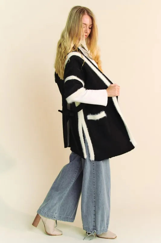 open front oversized cardigan