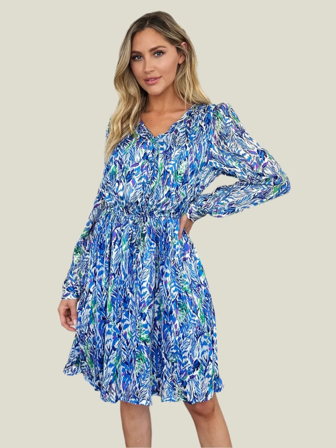 short casual dress Blue