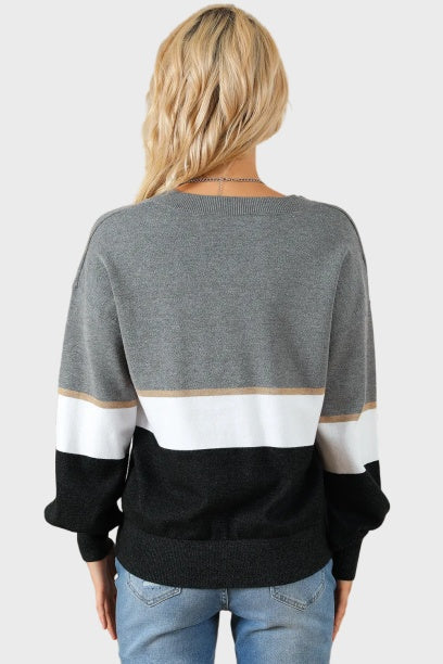 women's colorblock sweater