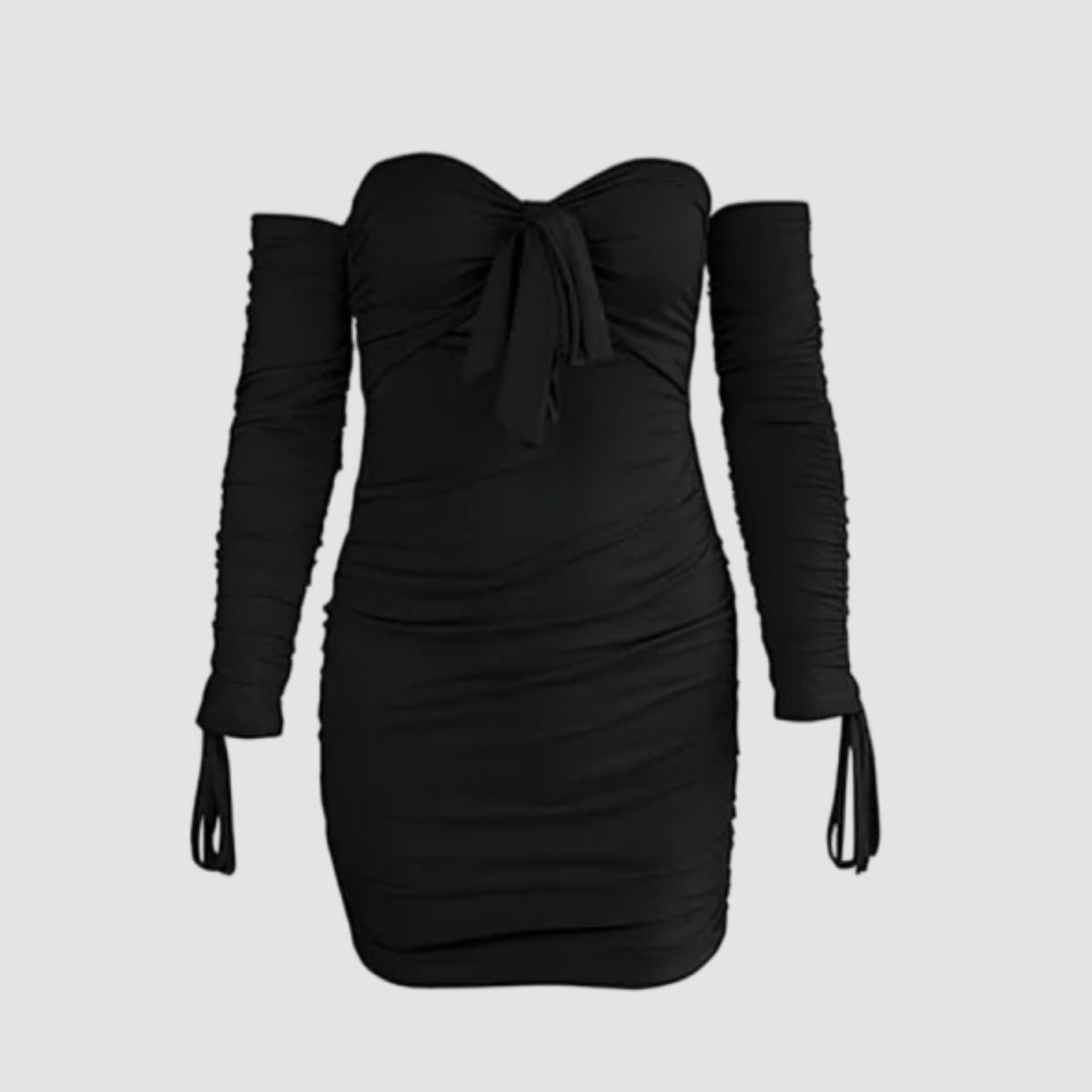 bodycon off shoulder Black
