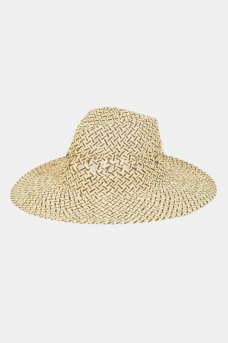 womens straw sun hat Khaki One Size