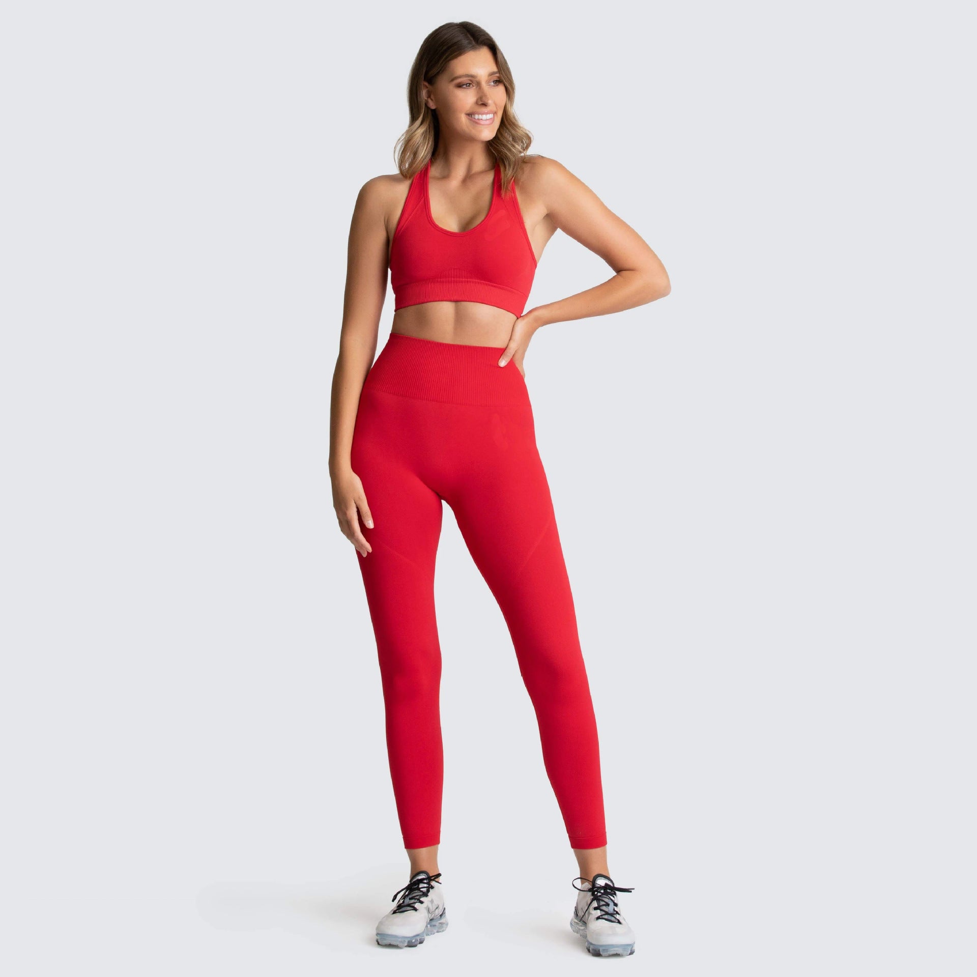 women's leggings set Red