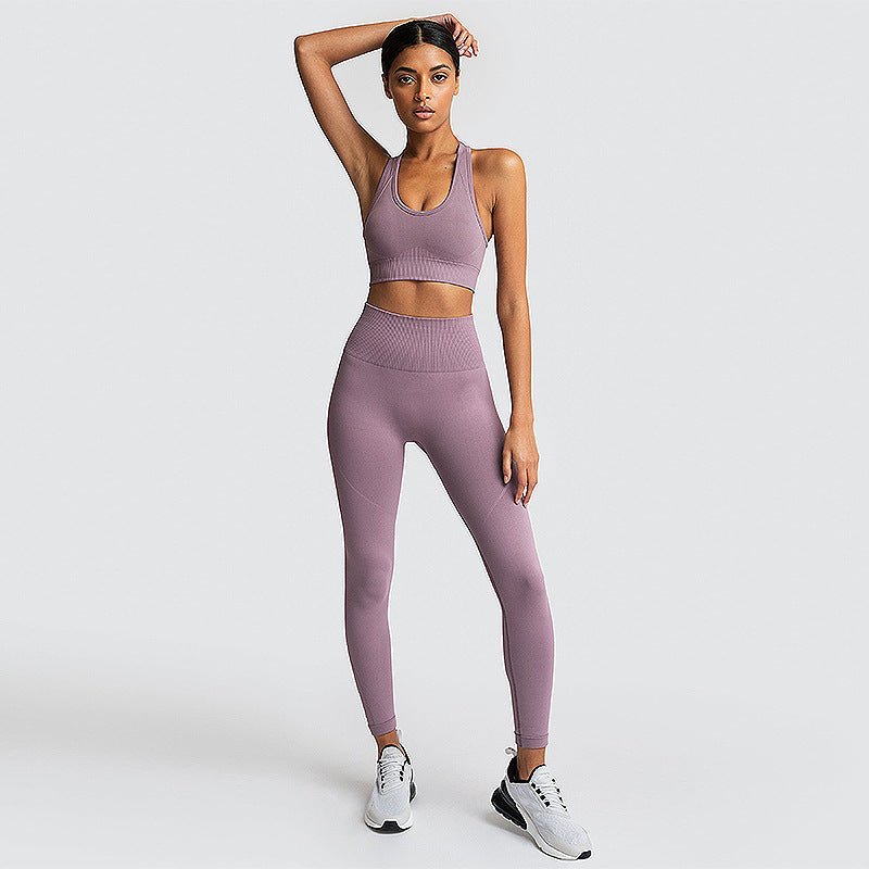 women's leggings set purple 1