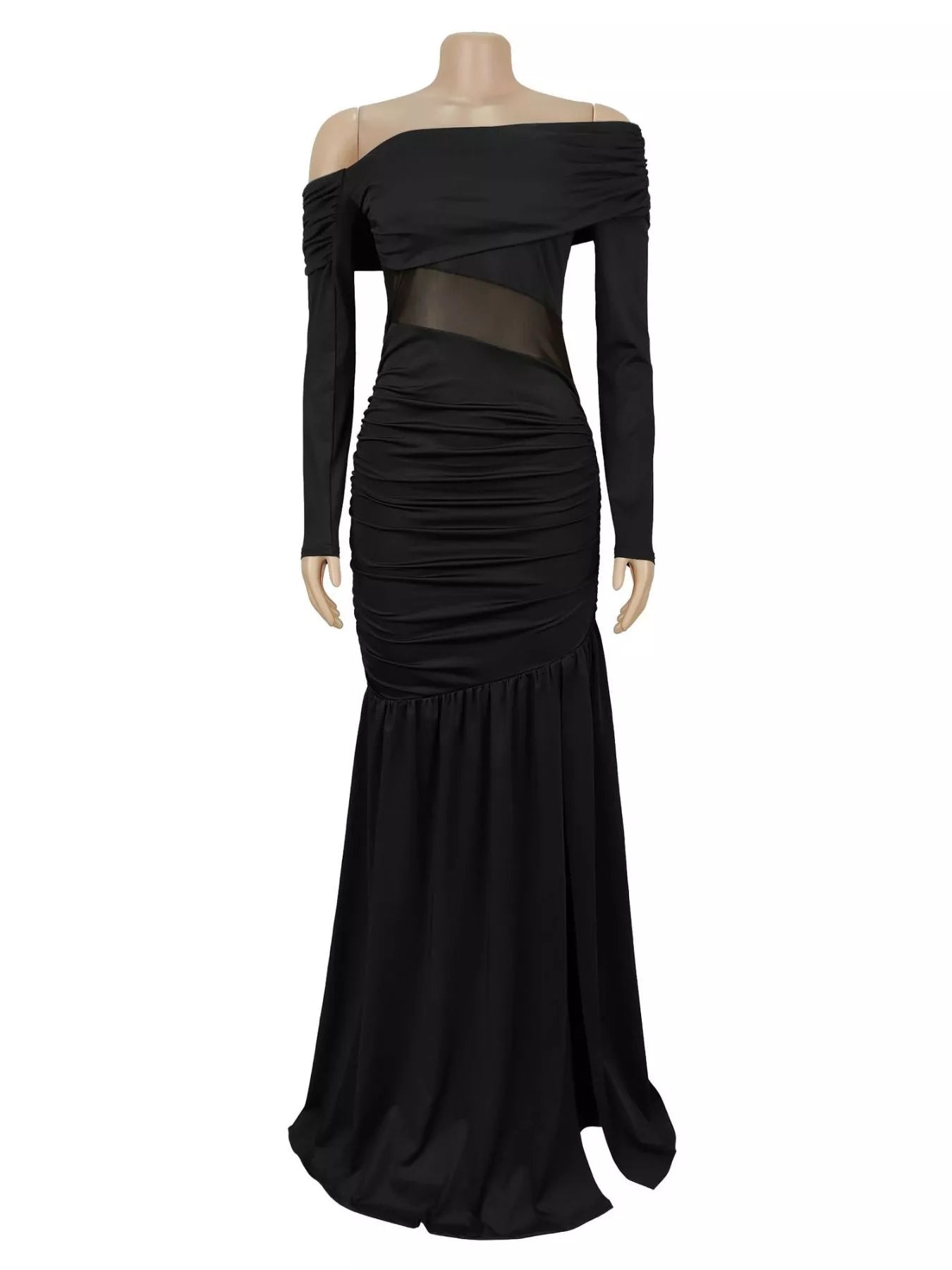 Long Sleeve Off The Shoulder Dress​