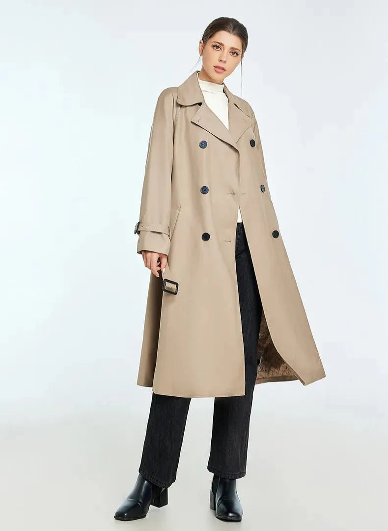 Womens Belted Trench Coat