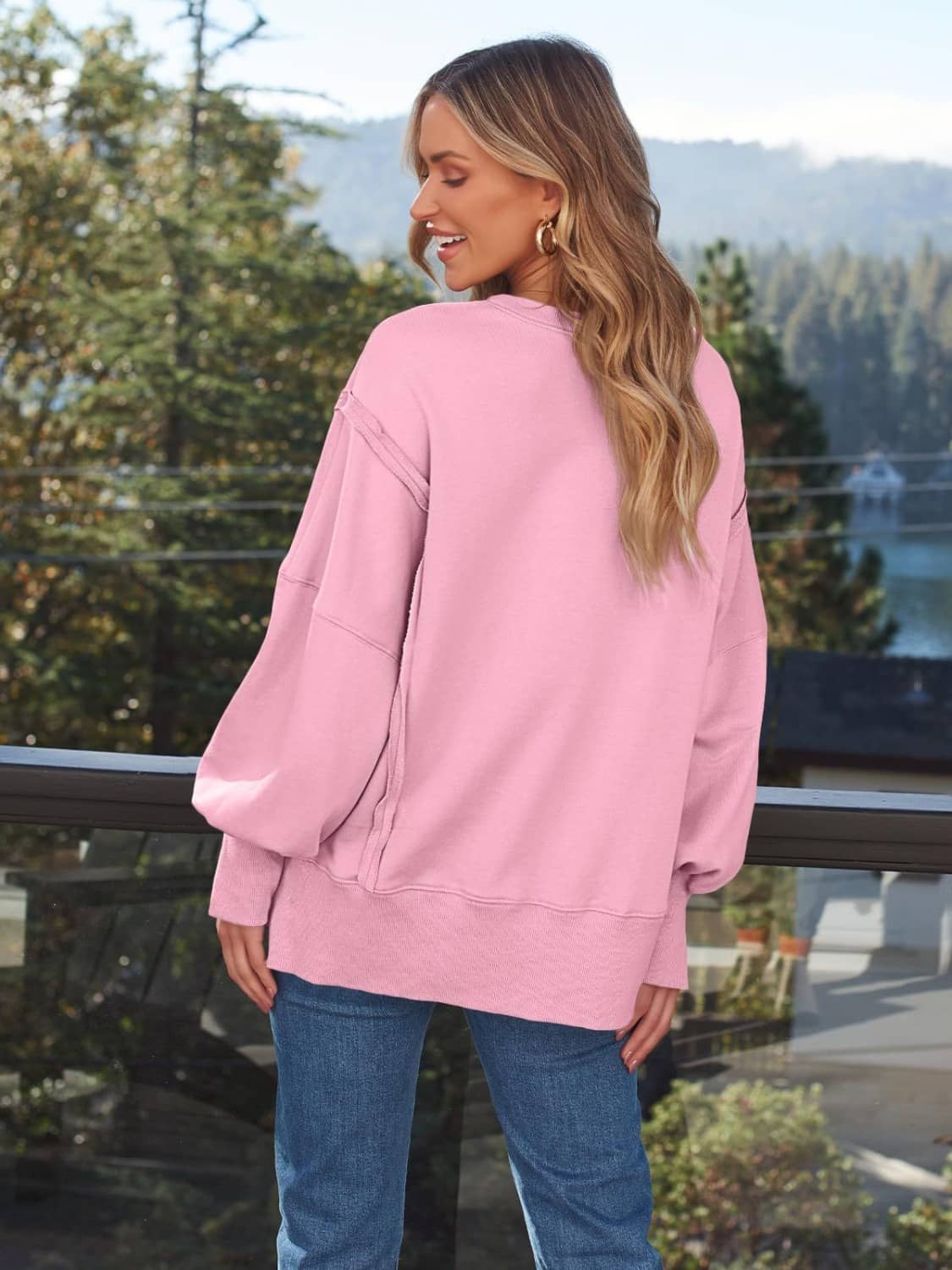 Women's Side Slit Sweatshirt​