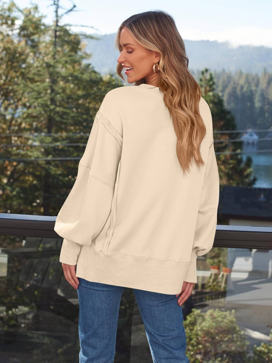 Women's Side Slit Sweatshirt​