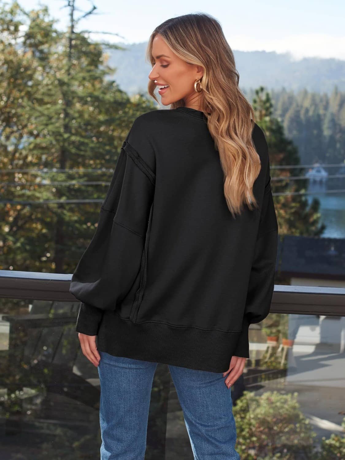 Women's Side Slit Sweatshirt​