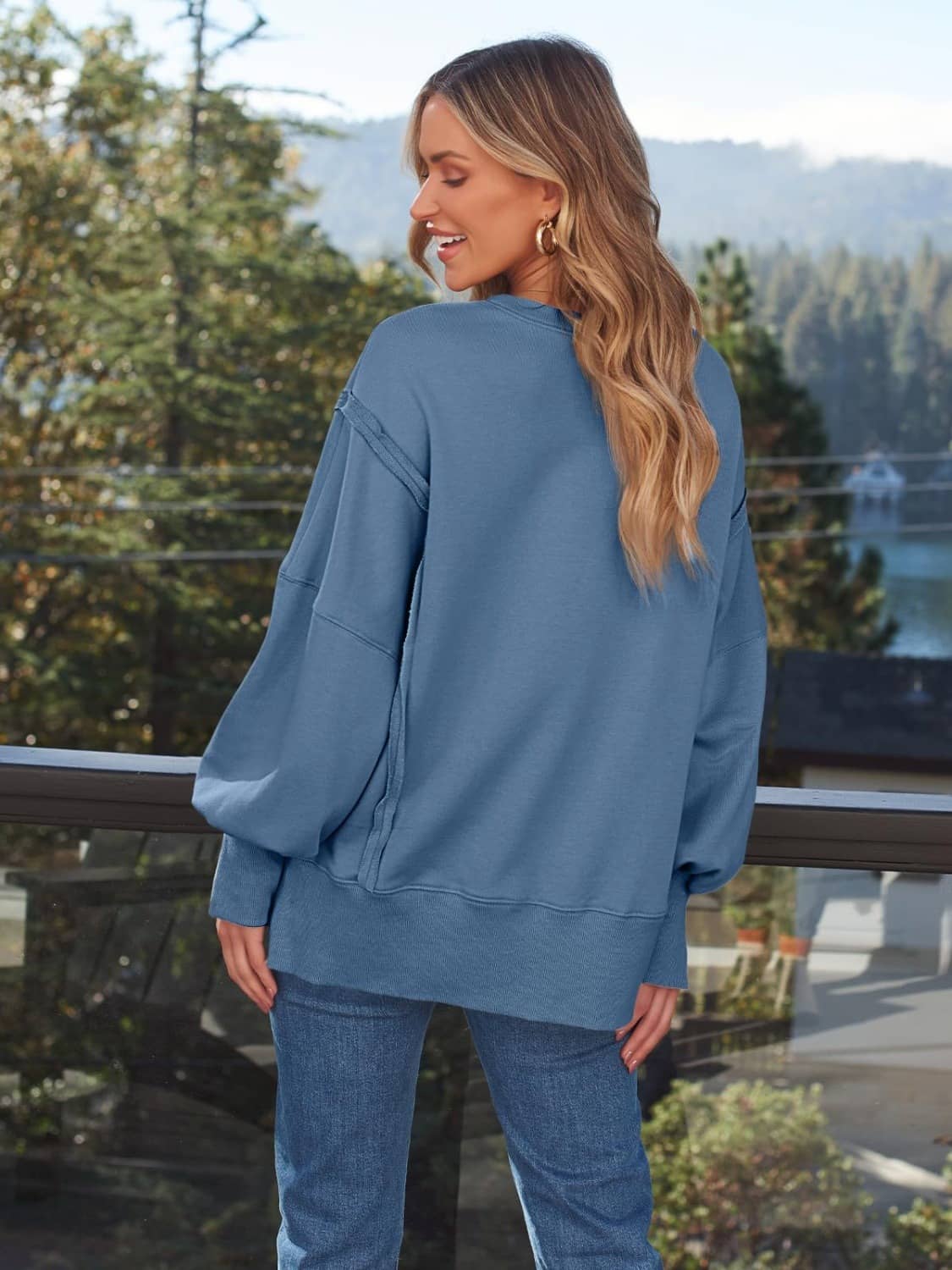 Women's Side Slit Sweatshirt​