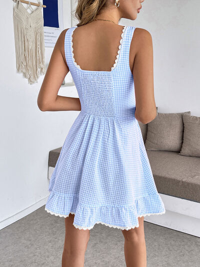 Women's Gingham Dress Mini