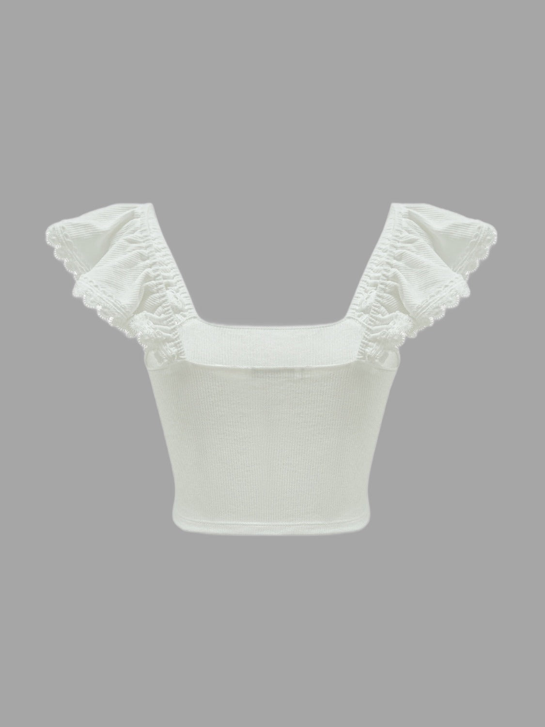 Ruched Square Neck Tank