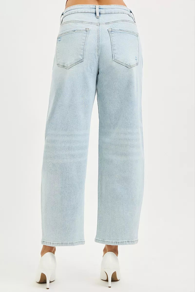 Women's Barrel Crop Jeans​