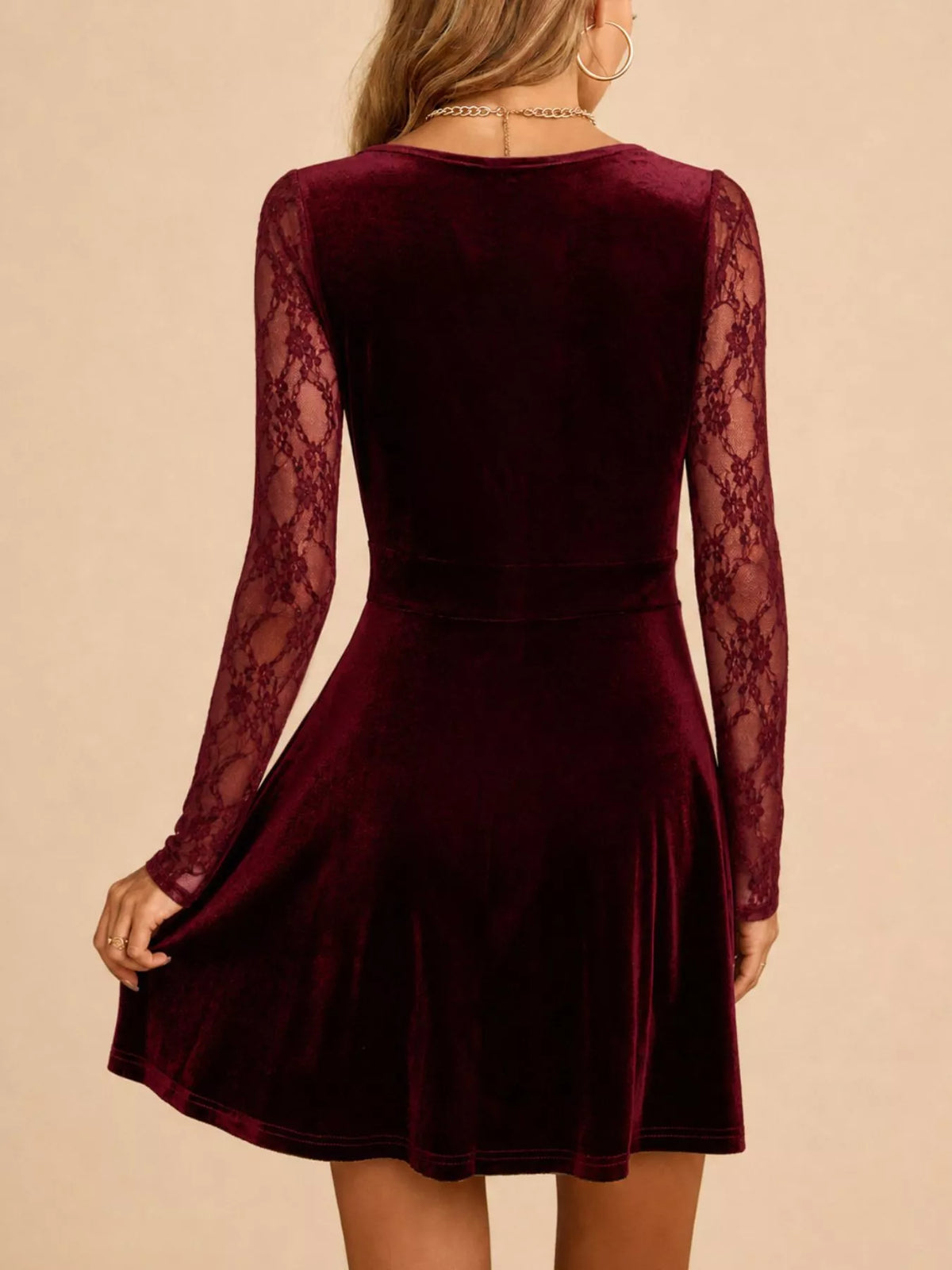 Velvet Burgundy Dress