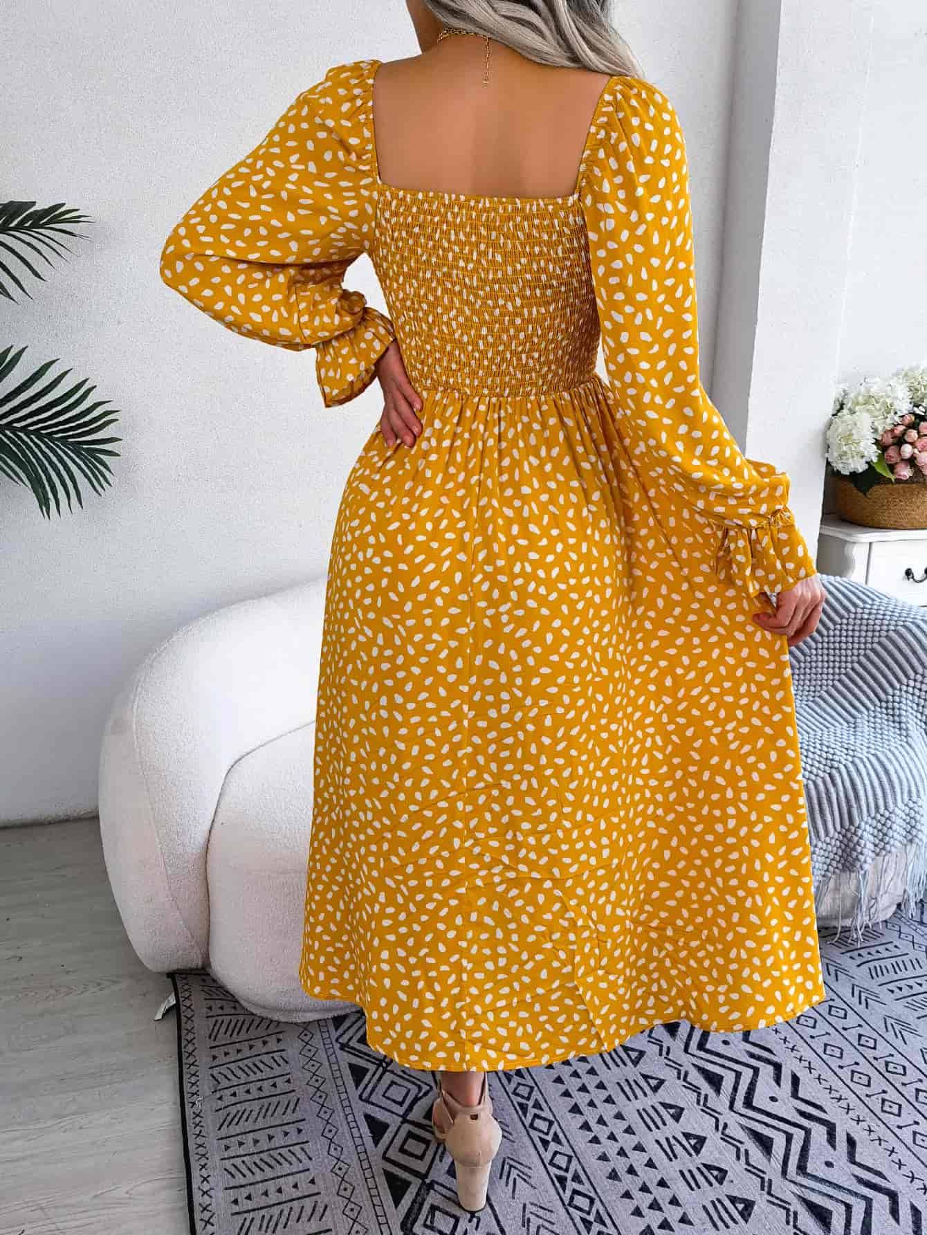 Long Sleeve Midi Dress Casual