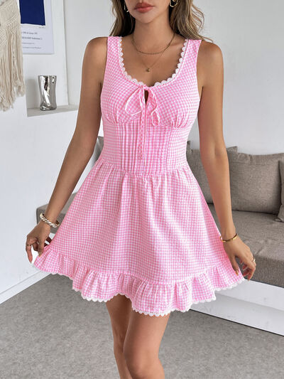 Women's Gingham Dress Mini