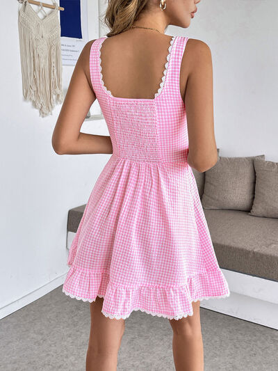 Women's Gingham Dress Mini