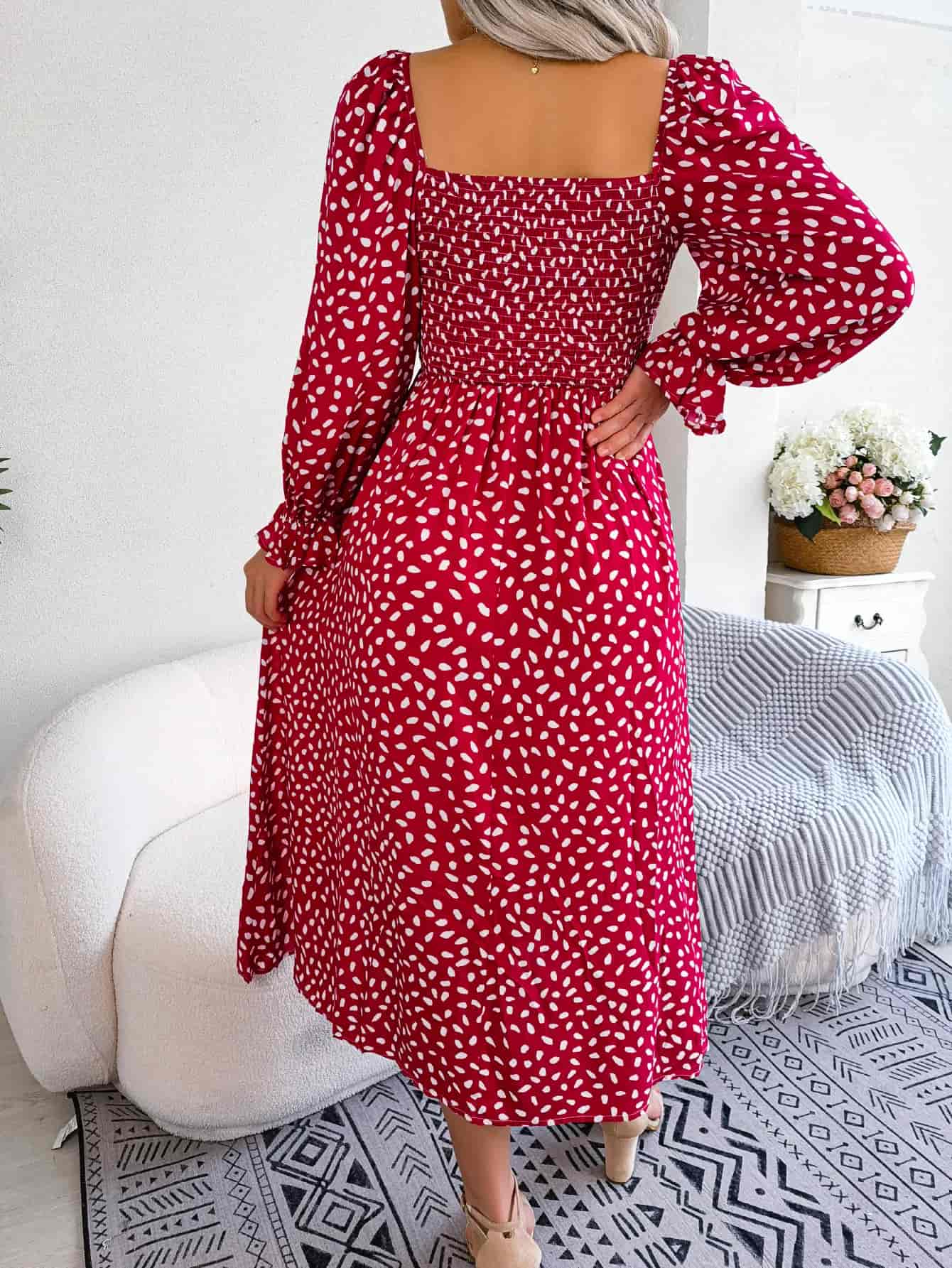 Long Sleeve Midi Dress Casual