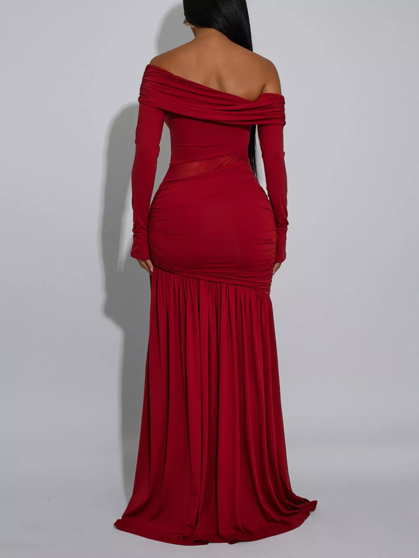 Long Sleeve Off The Shoulder Dress​