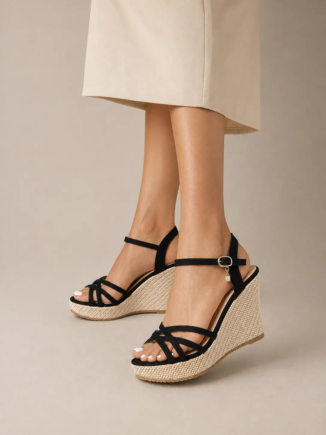 Ankle Strap Wedge Sandals