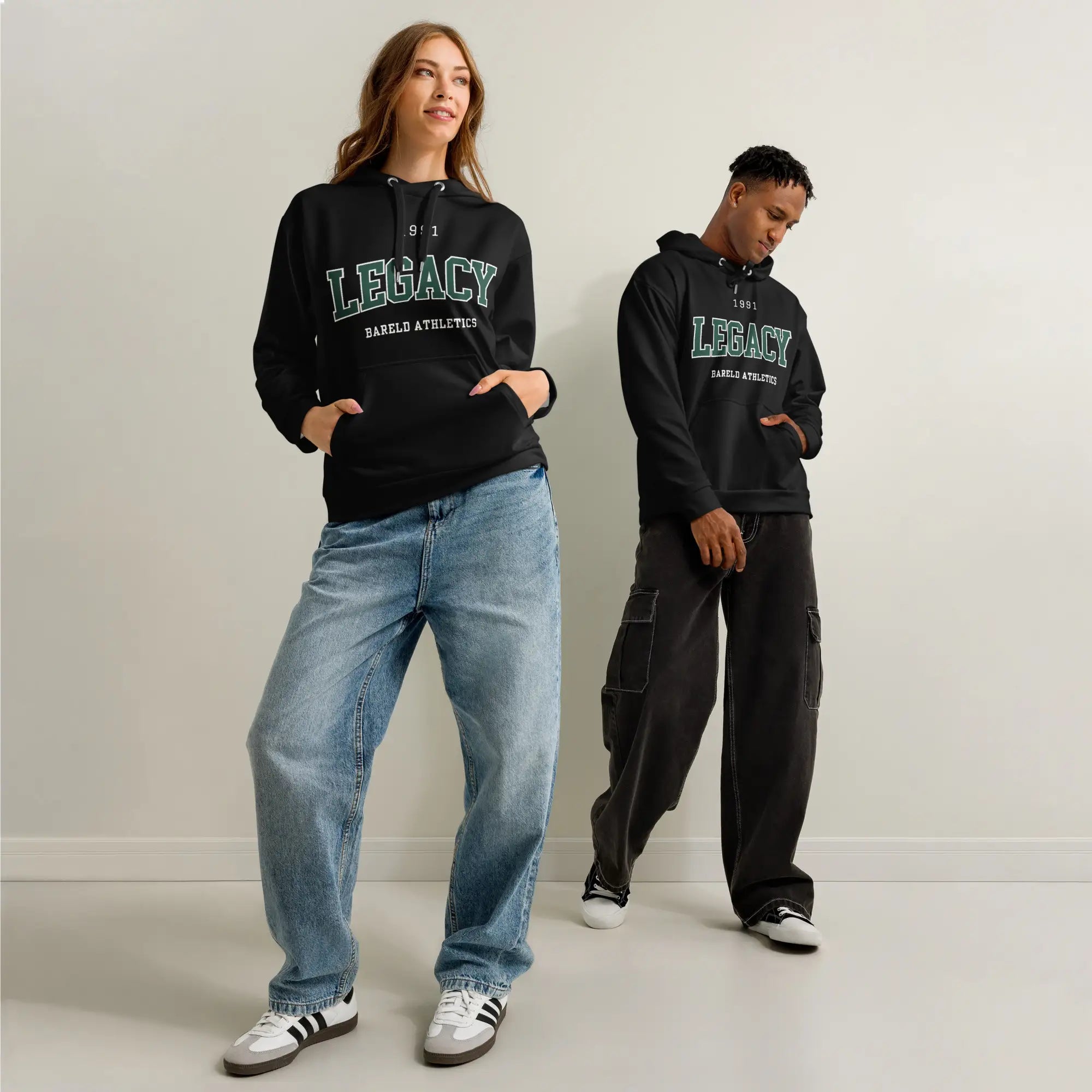 Black Graphic Hoodie Women's​