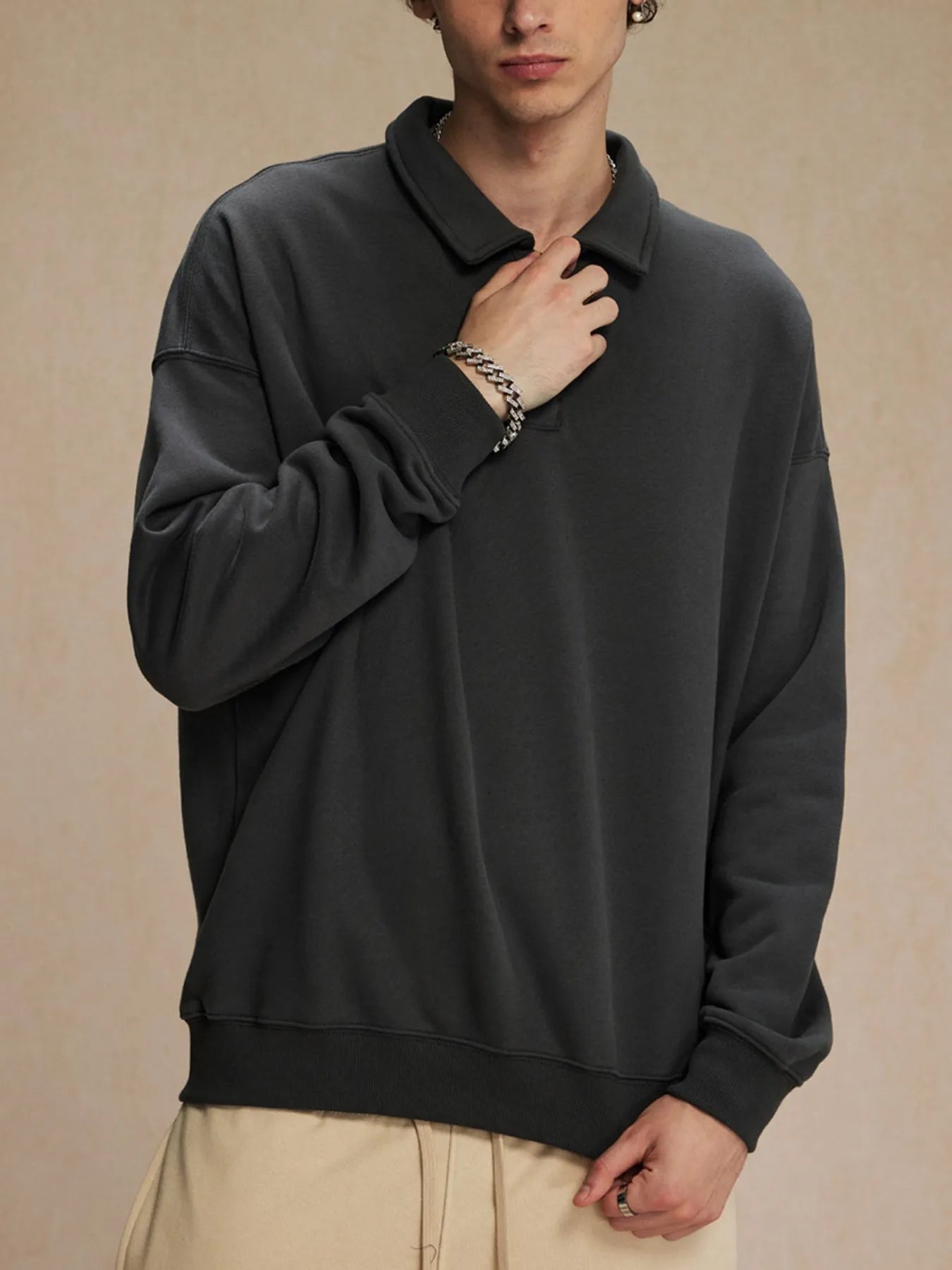 Men's Oversized Drop Shoulder Sweatshirt