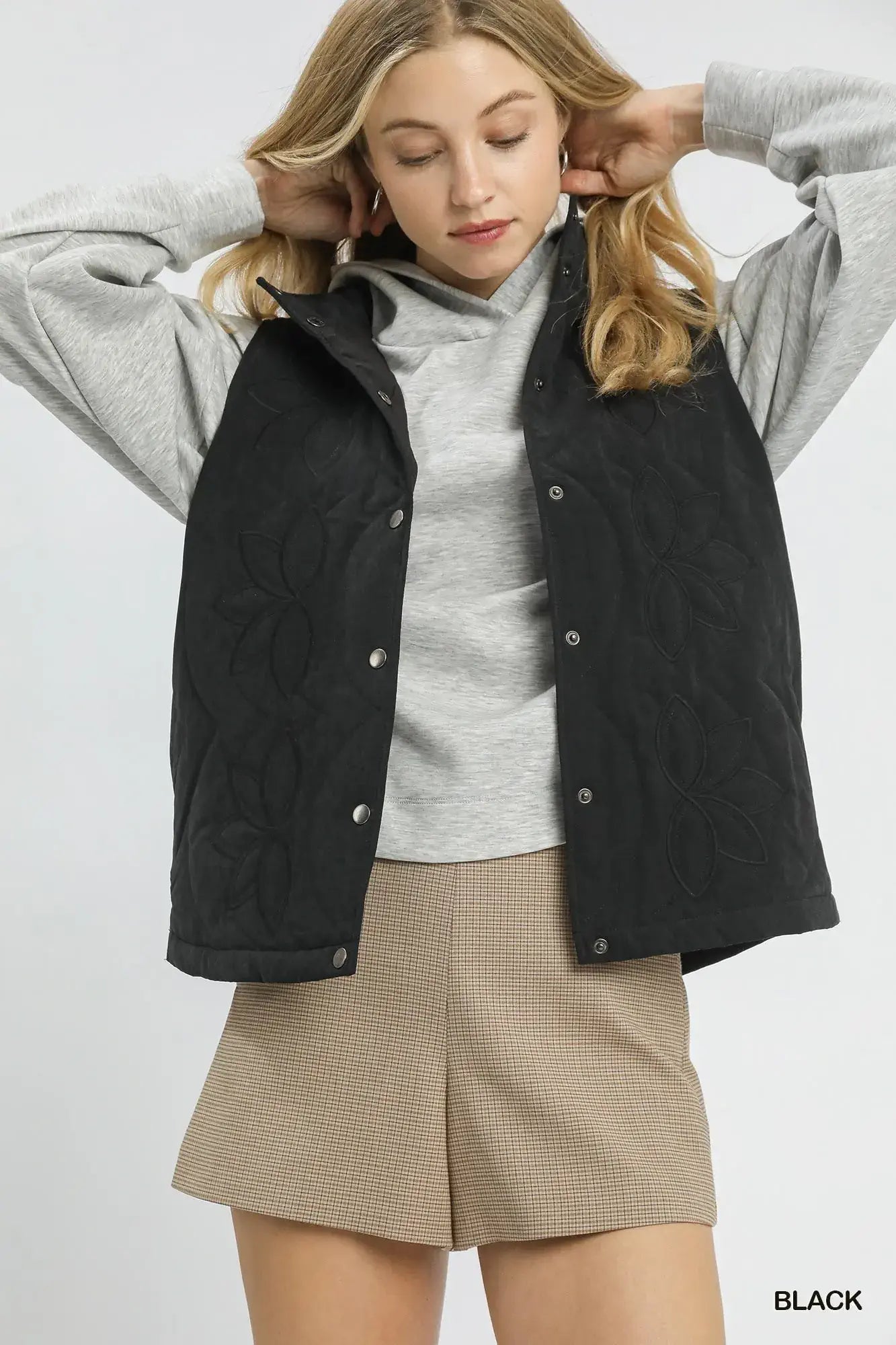 Black Quilted Vest Womens​