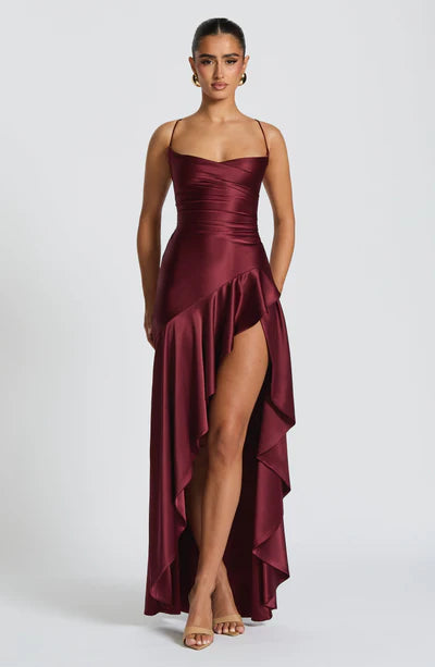 Backless Maxi Evening Dress