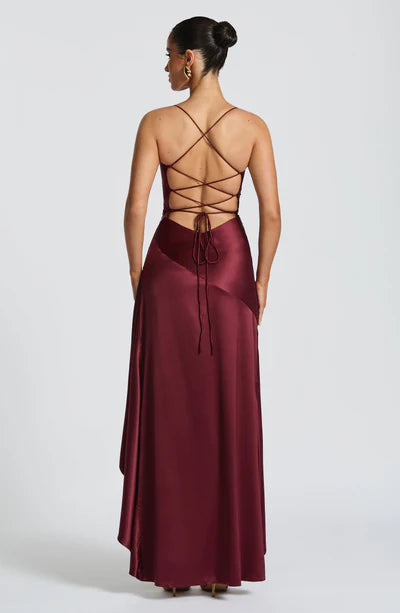 Backless Maxi Evening Dress