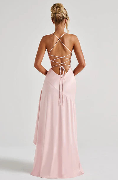 Backless Maxi Evening Dress
