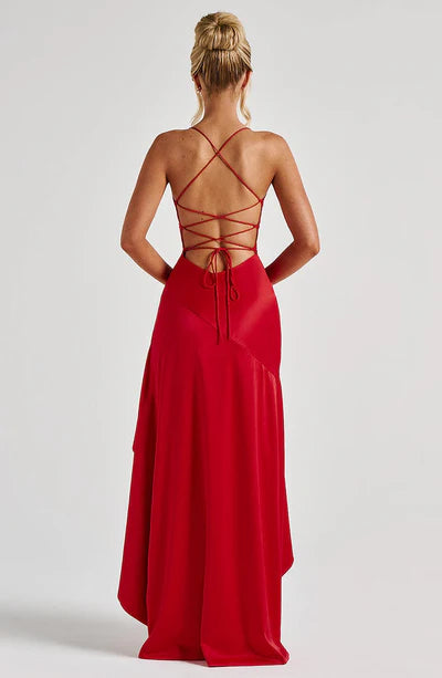 Backless Maxi Evening Dress
