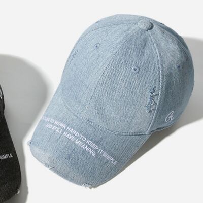 Denim Baseball Cap For Women