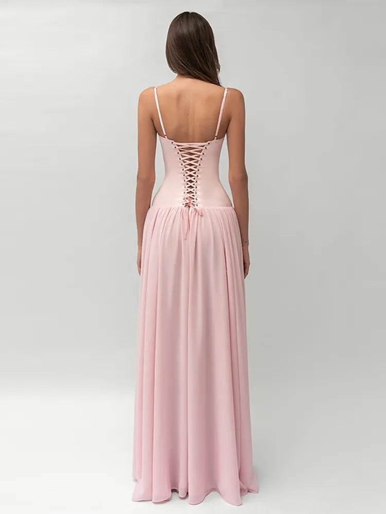 Drop Waist Corset Dress