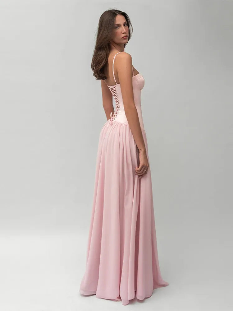 Drop Waist Corset Dress
