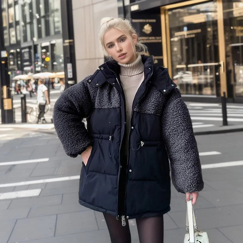 Women's Fleece Sleeves​ Puffer Jacket