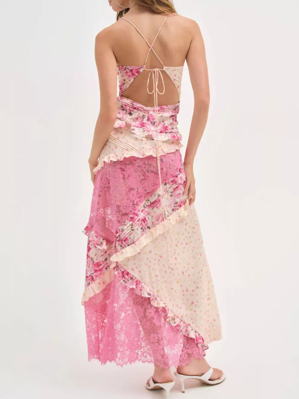 Floral Lace Maxi Dress