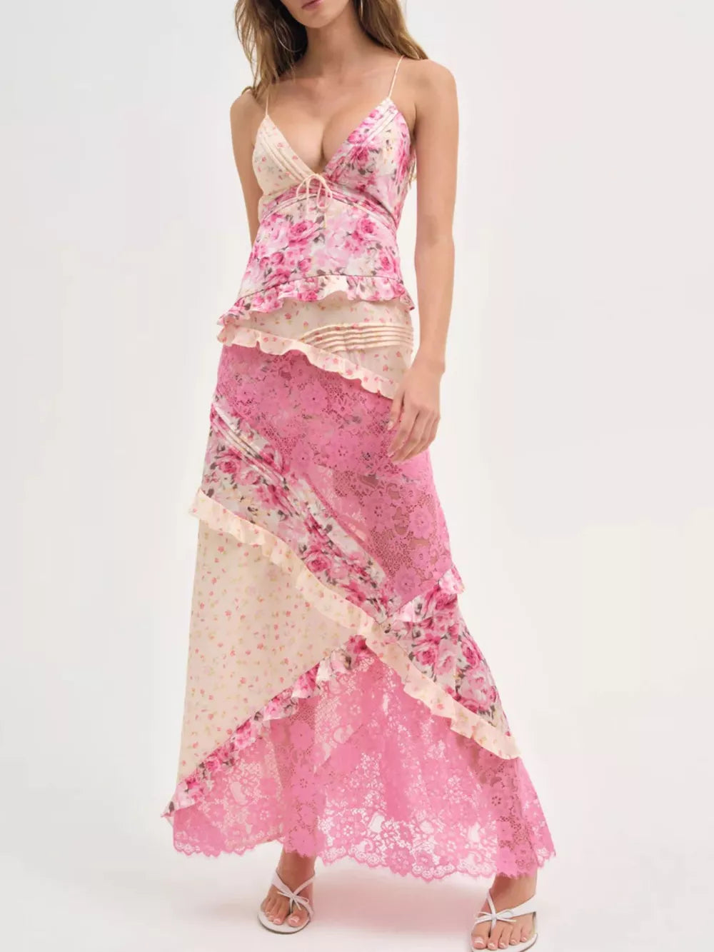 Floral Lace Maxi Dress