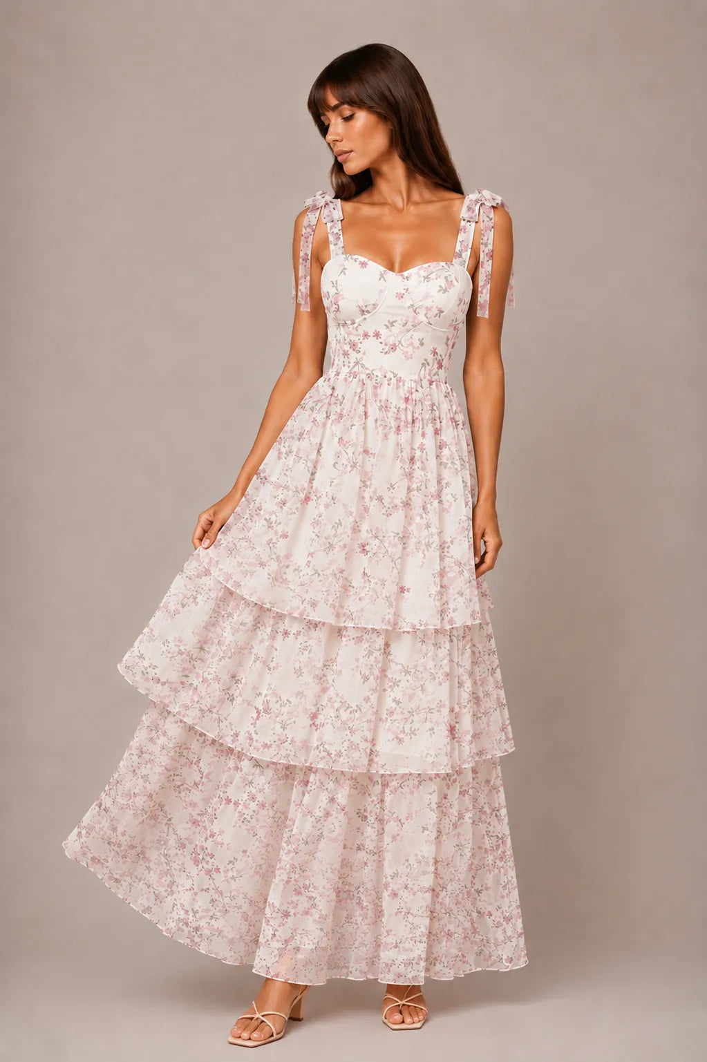 Floral Tiered Maxi Dress