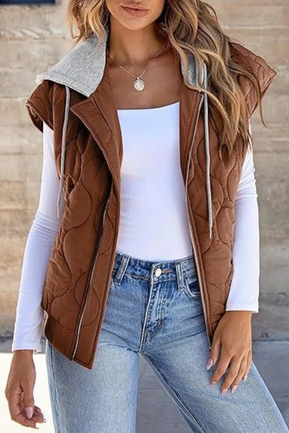 Women's Vest With Hood​