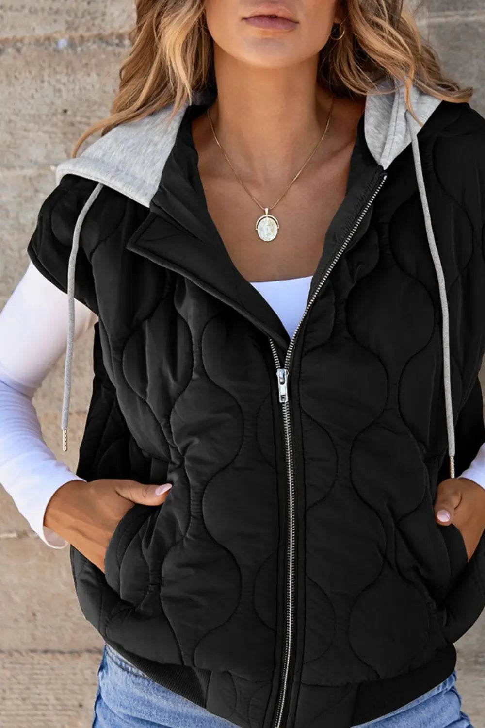 Women's Vest With Hood​