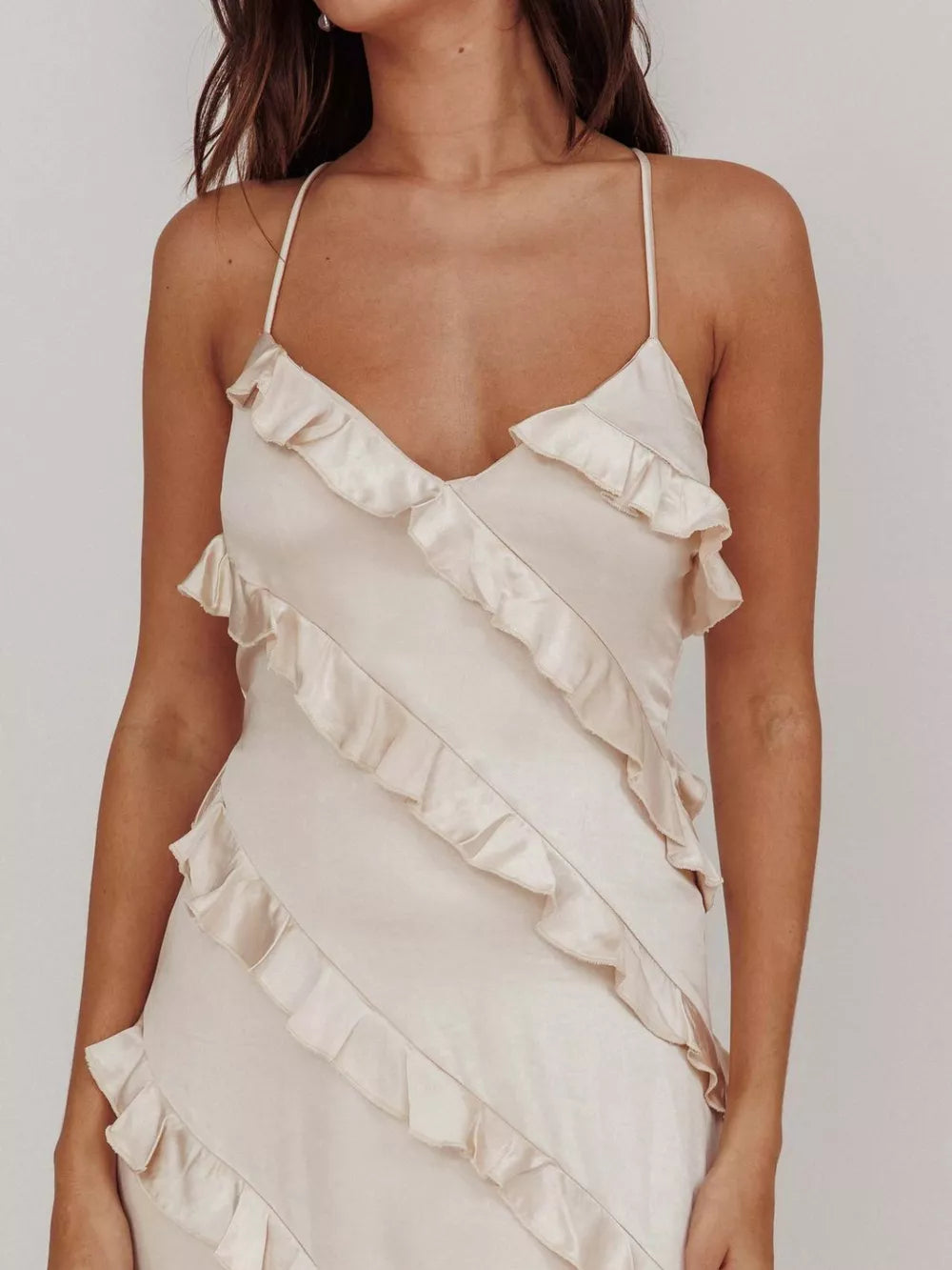 Layered Ruffle Maxi Dress
