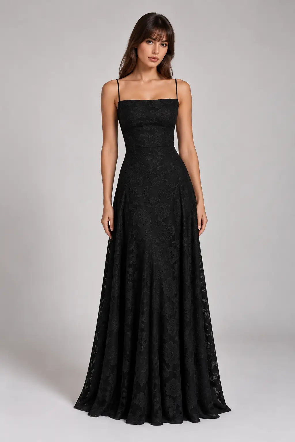 Open Back Lace Maxi Dress