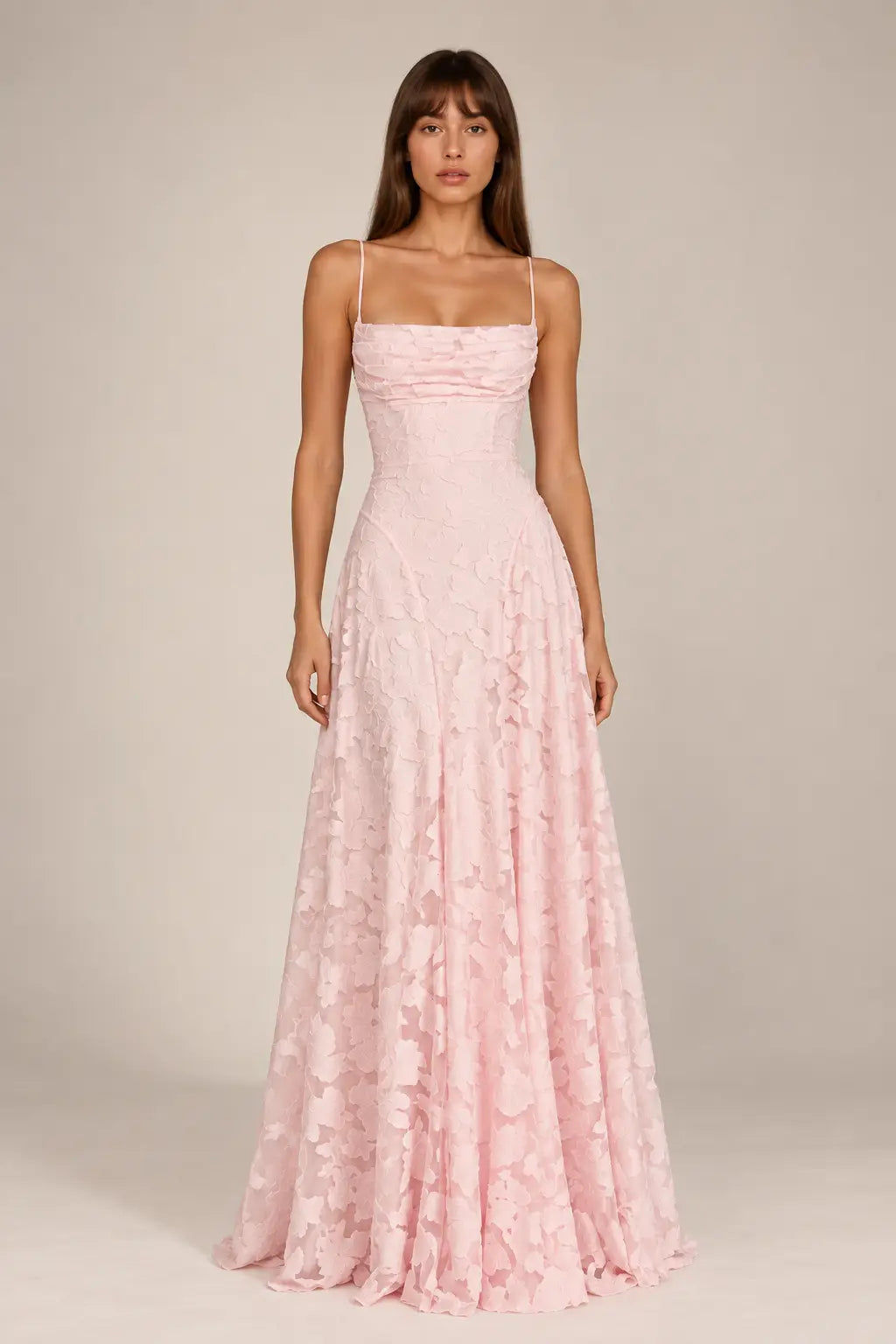 Open Back Lace Maxi Dress
