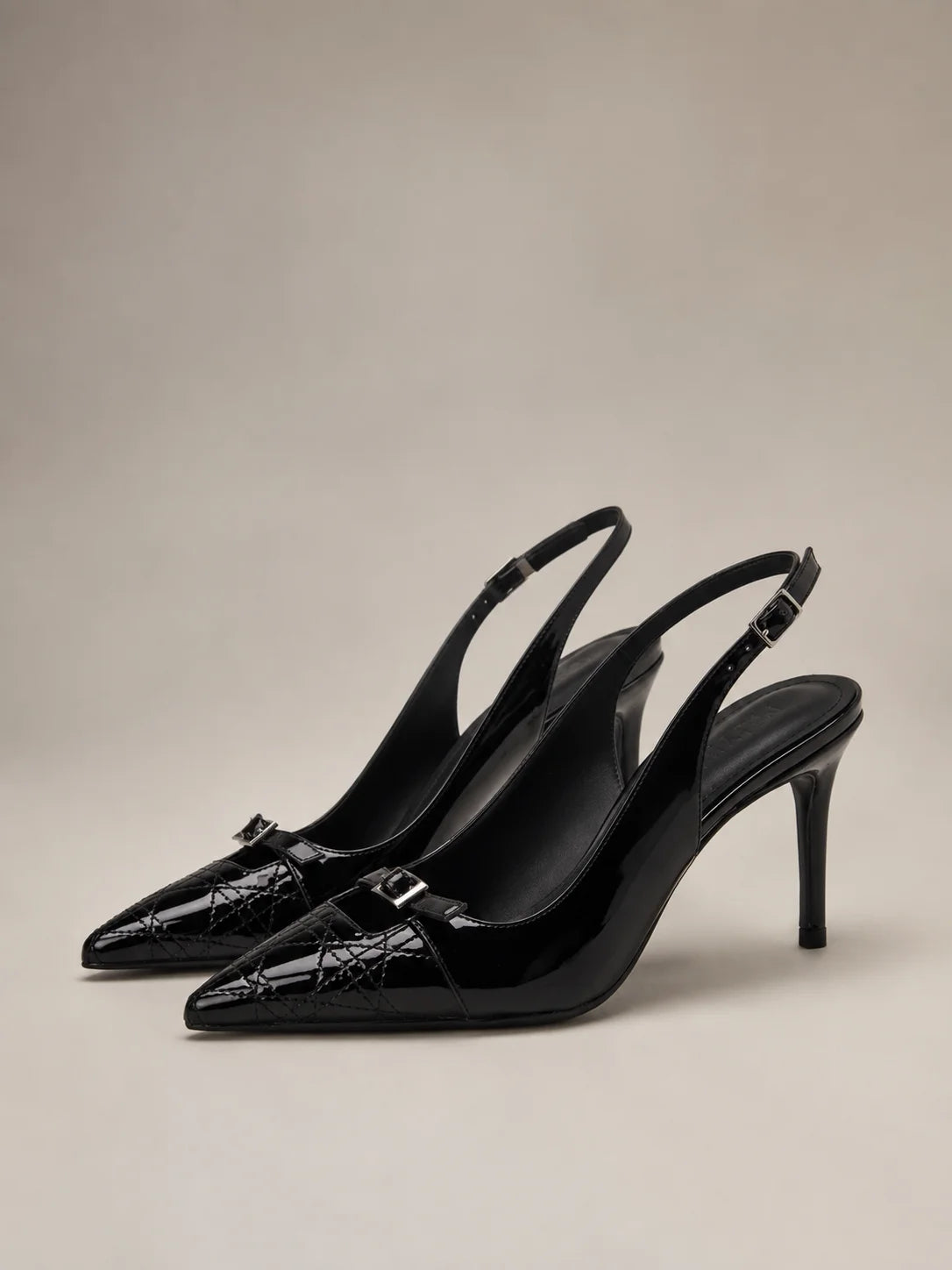 Pointed Toe Slingback Heels