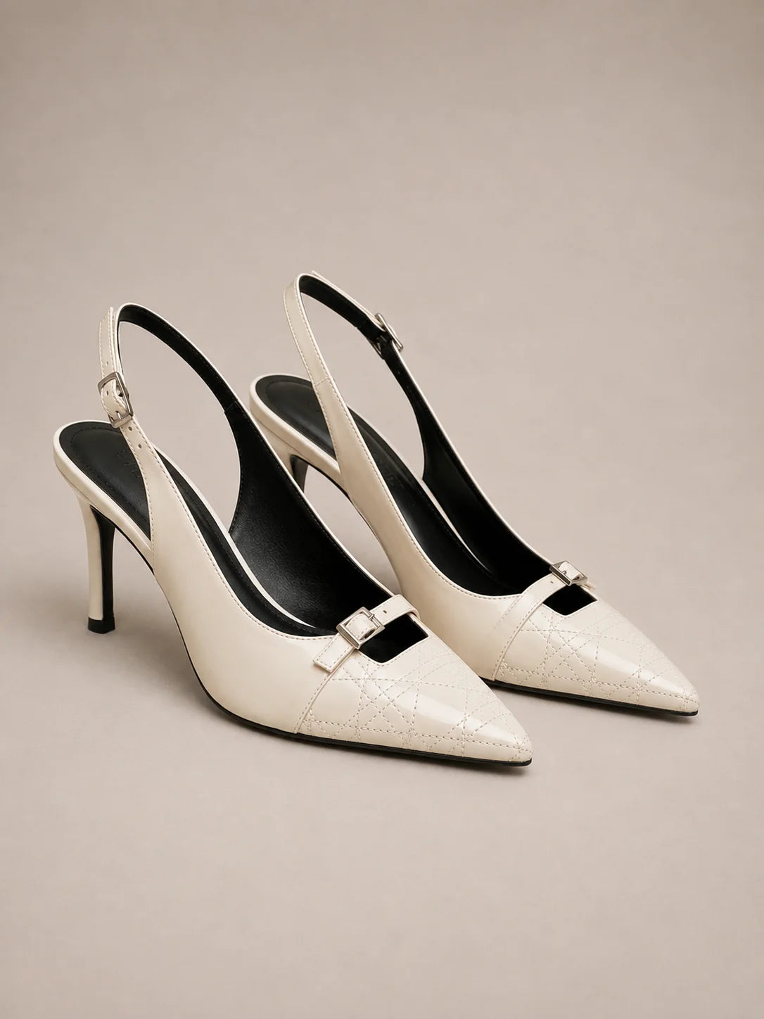 Pointed Toe Slingback Heels
