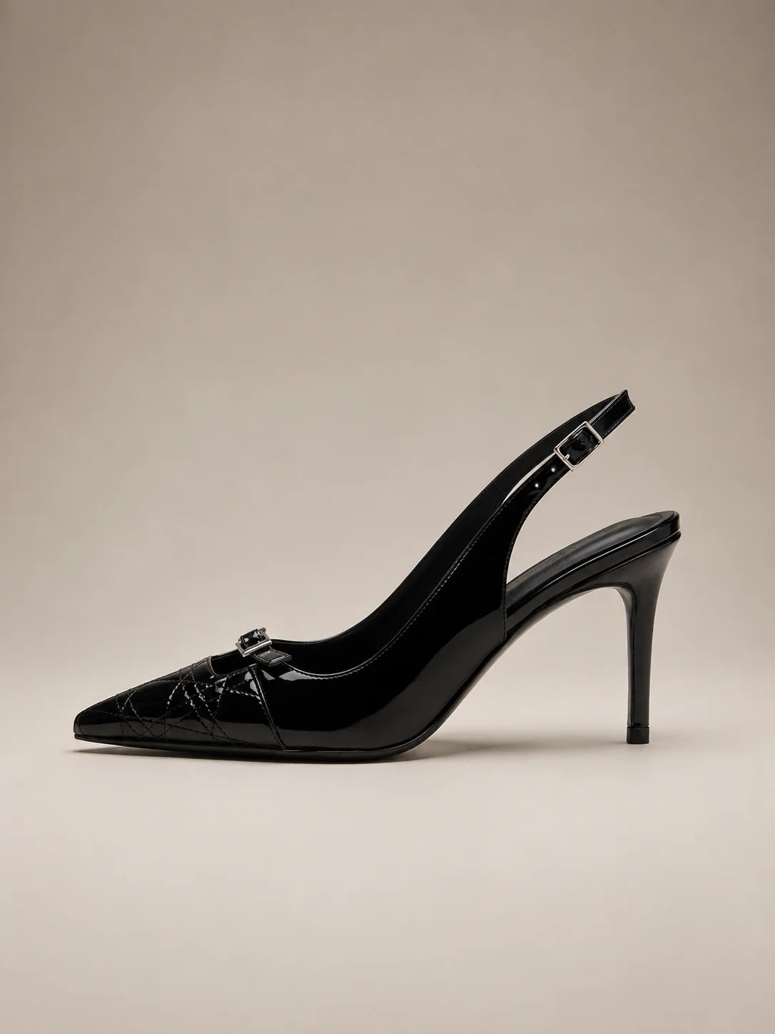 Pointed Toe Slingback Heels