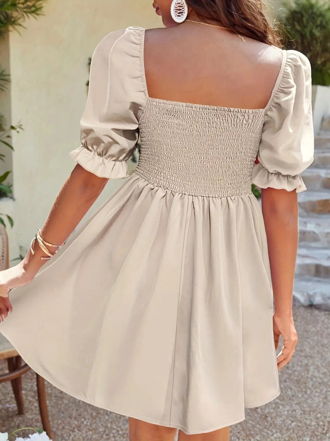 Square Neck Babydoll Dress